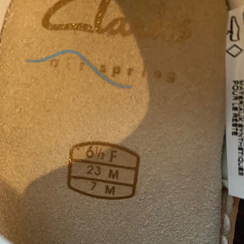 Clarks Brown Leather Baby Sandals - Picture 3 of 5